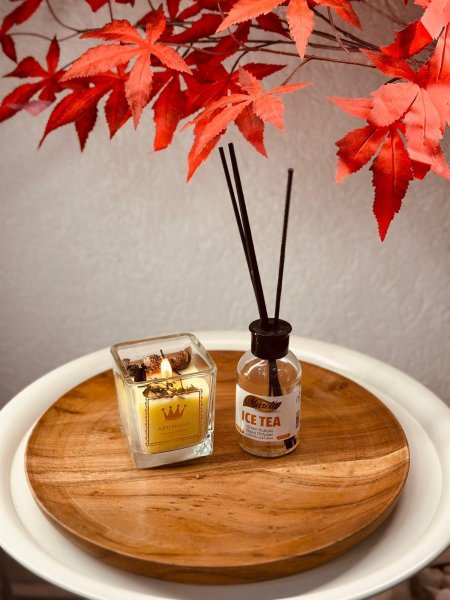 صينية بامبو دائرية